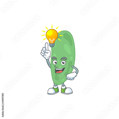 A brilliance thermus thermophilus cartoon design concept have an idea