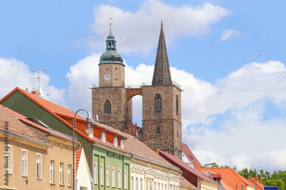 Obraz premium The St. Nikolai church of Jueterbog, federal state Brandenburg - Germany