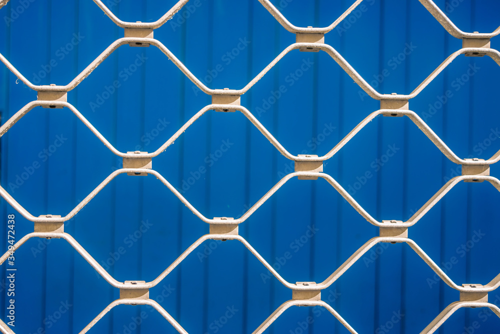 seamless pattern of metal grid