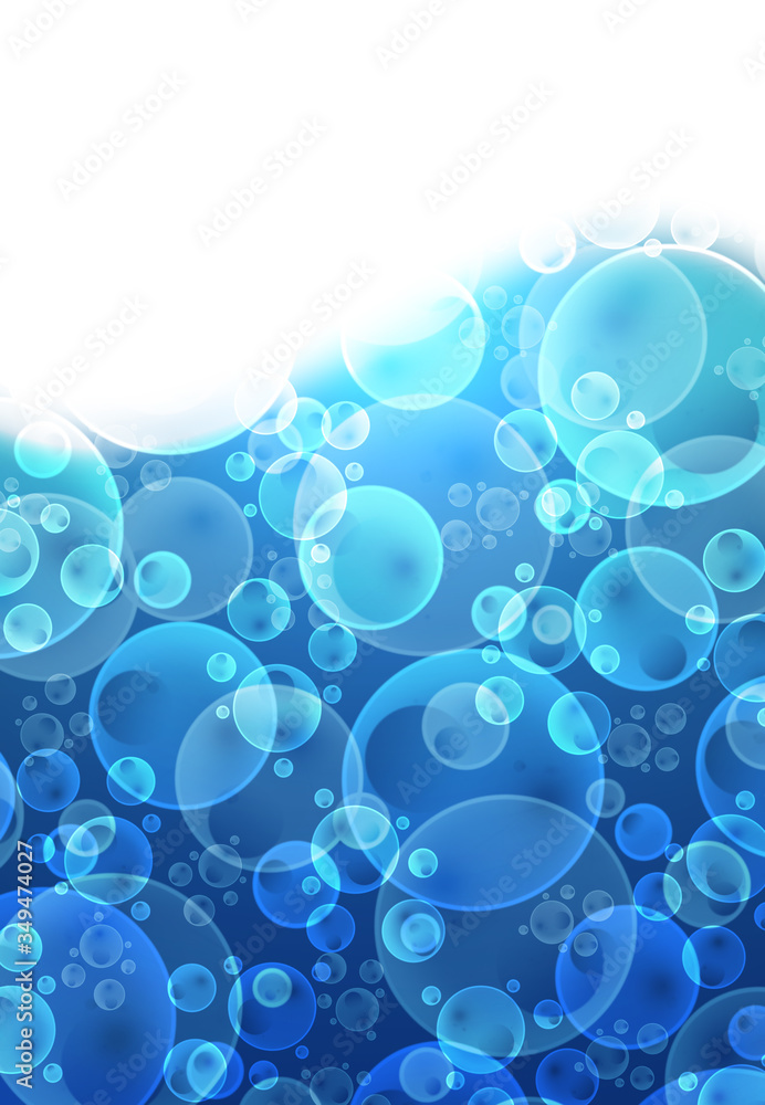 blue background with air bubbles blue background with air bubbles