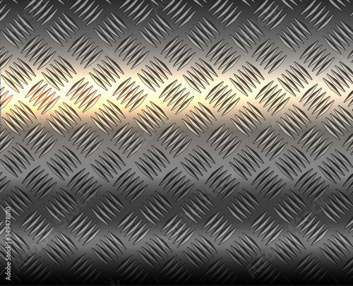 Metallic silver diamond steel metal sheet texture background