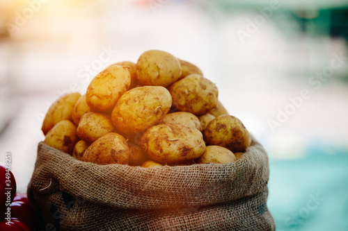 Fresh potatoes at Farmers' market