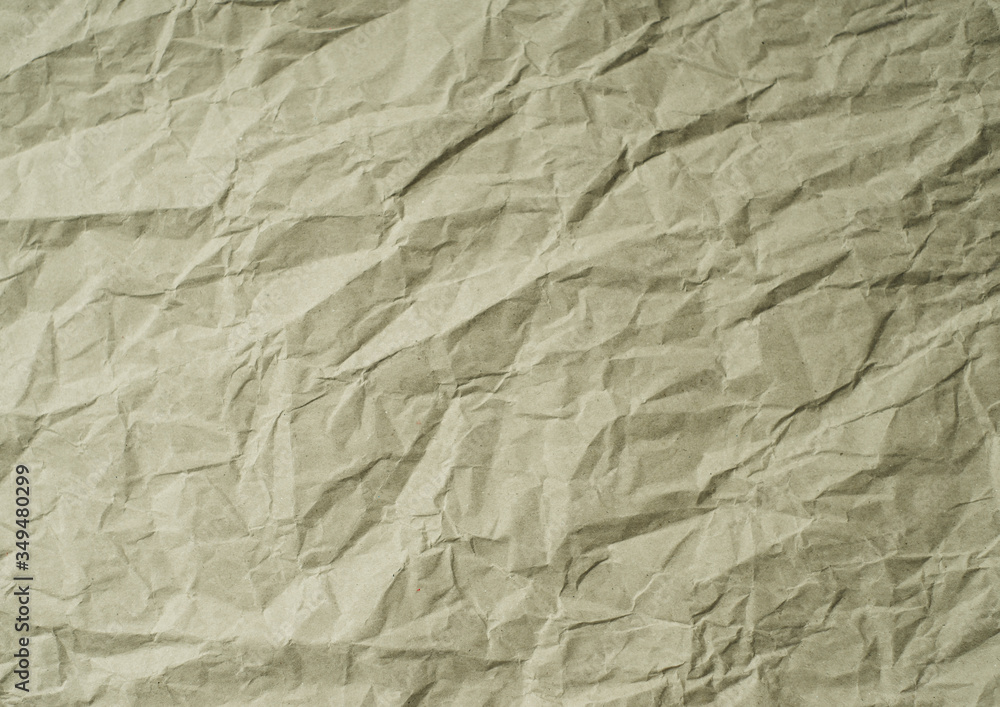 Fototapeta premium beige and wrinkled paper for packaging