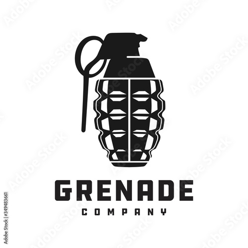 explosive grenade silhouette logo