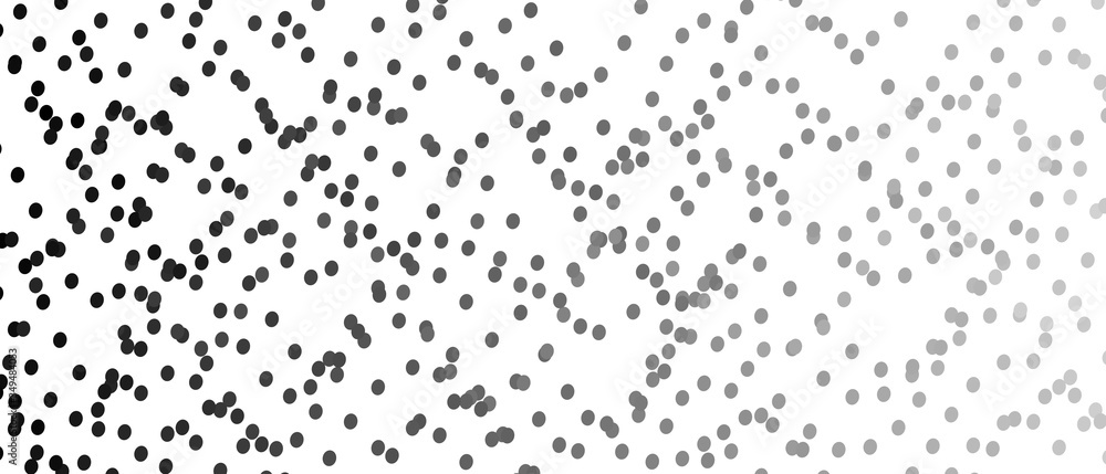 Monochrome dotted background. Black and gray spotted lines. Abstract halftone pattern. Op art design. Vector digital graphic. Chaotic motion concept for wallpaper, banners, website. EPS10 illustration Monochrome dotted background. Black and gray spotted lines. Abstract halftone pattern. Op art design. Vector digital graphic. Chaotic motion concept for wallpaper, banners, website. EPS10 illustration