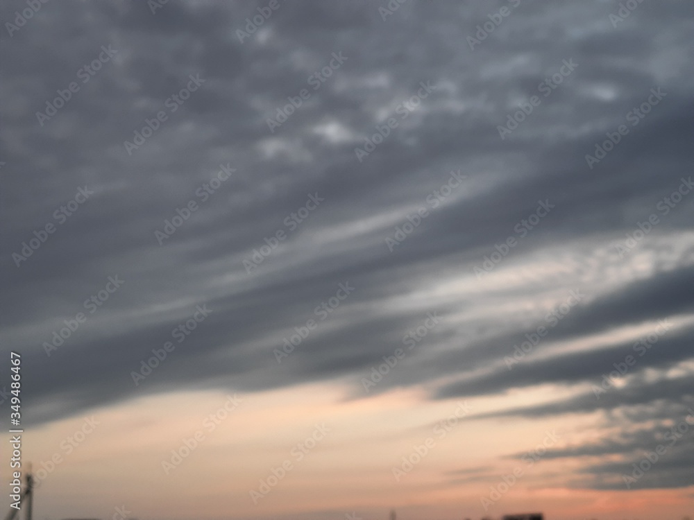 Fototapeta premium clouds over the city