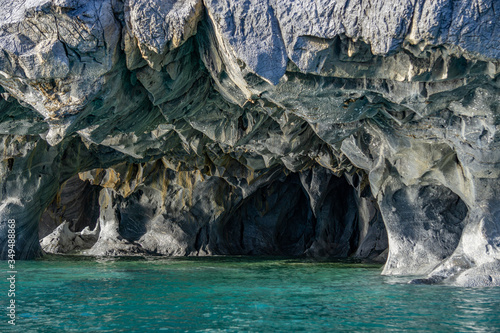 marble caves natural wonder in Patagonia
