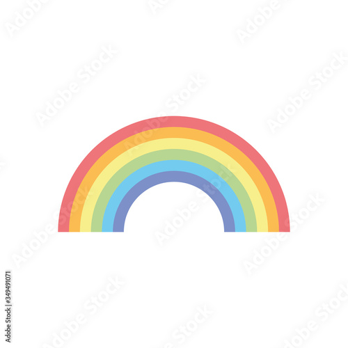 pride concept, lgtb rainbow icon, flat style