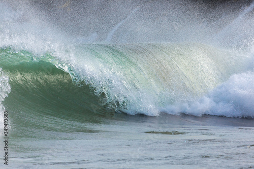 big wave at the pacific lake Baikal 