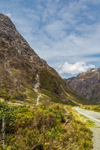 Highway to Fiordland. South Island, New Zealand