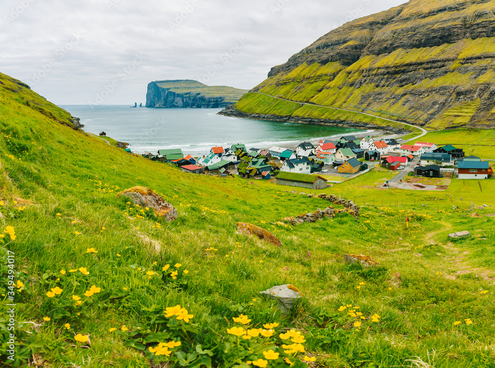 Φωτογραφία Tjornuvik Village, Located On The Faroe Islands, sit on the north coast of Strey