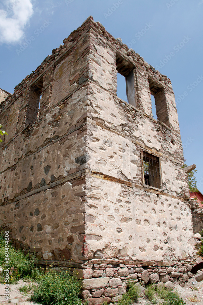 old abandoned stone house in Turkey old abandoned stone house in Turkey