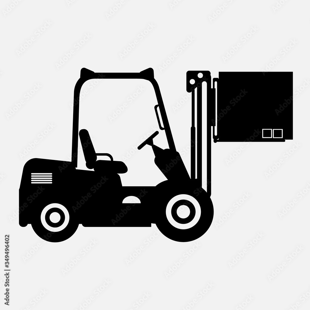 
Warehouse equipment. Cargo delivery, storage service, logistic. Vector illustration.
