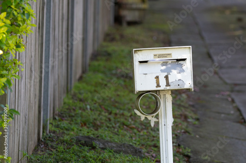 mailbox on the background of the house