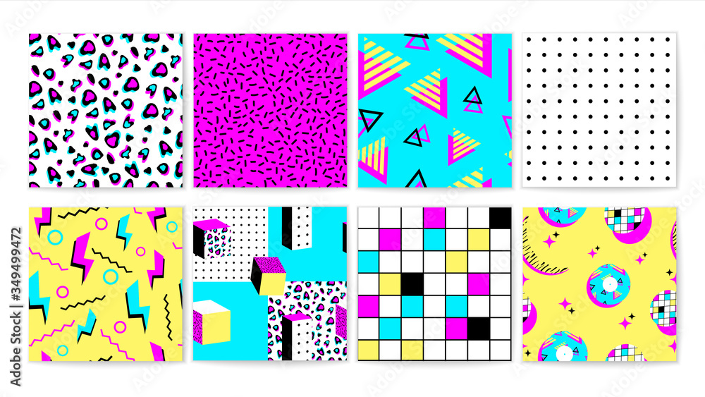 90s Neon Patterns