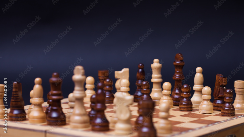 Chess, different chess pieces at random. The concept of a multinational working group,