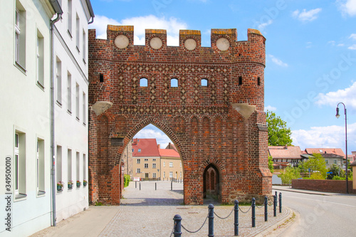 The Town gate (Dam gate) of Jueterbog, federal state Brandenburg - germany photo