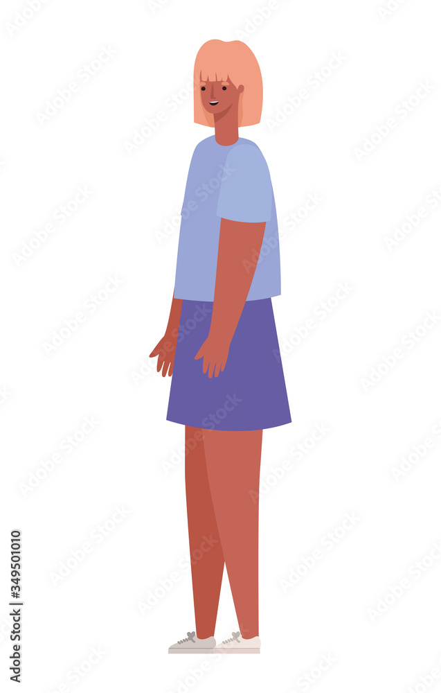 Isolated avatar woman cartoon with blond hair vector design Isolated avatar woman cartoon with blond hair vector design
