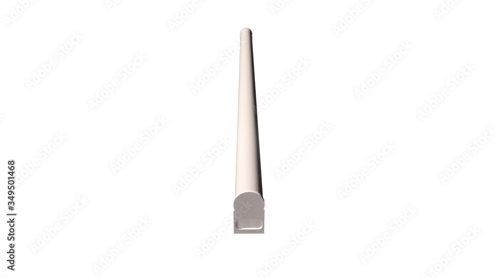 LED fluorescent luminaire Illustration in 3D - 4 LED fluorescent luminaire Illustration in 3D - 4
