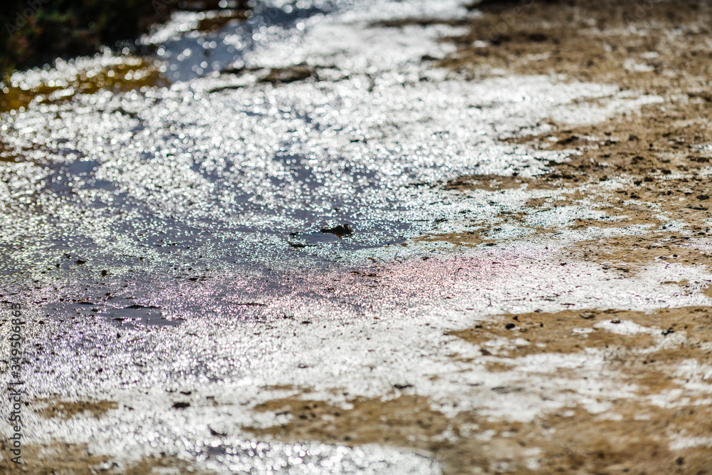 Pink salt lake near the town of Torrevieja. Alicante province. Spain Pink salt lake near the town of Torrevieja. Alicante province. Spain