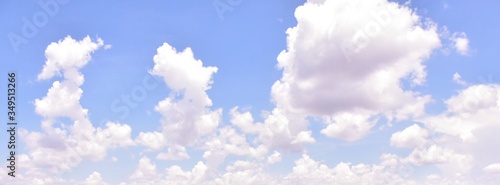 white cloud with blue sky background.
