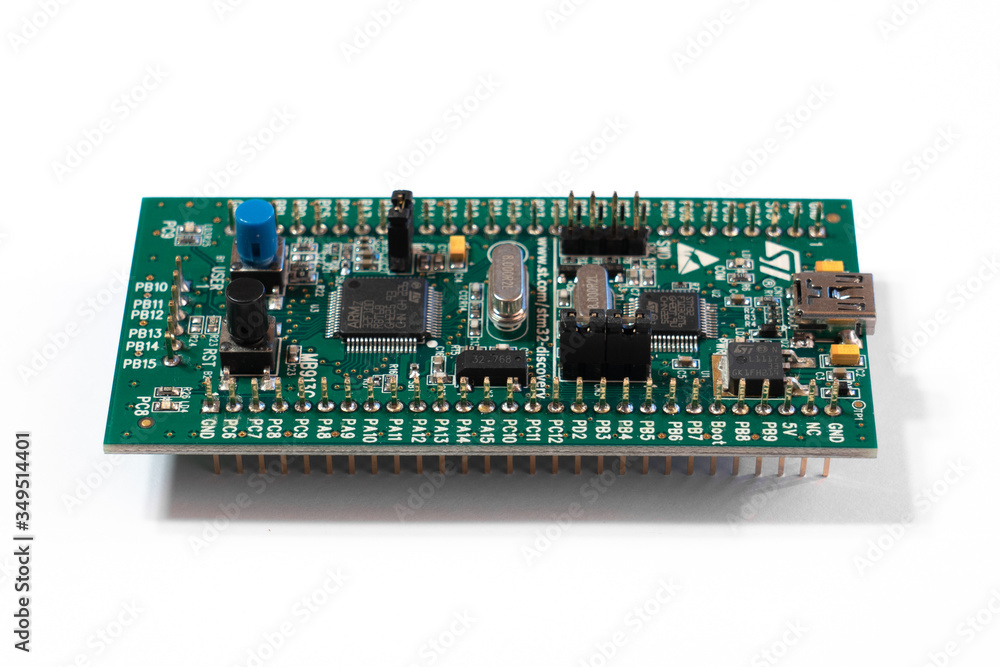 Circuit board isolated on white background Circuit board isolated on white background