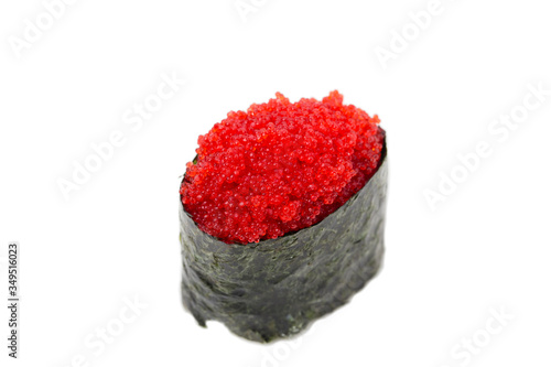 Close up of gunkan maki with caviar. photo