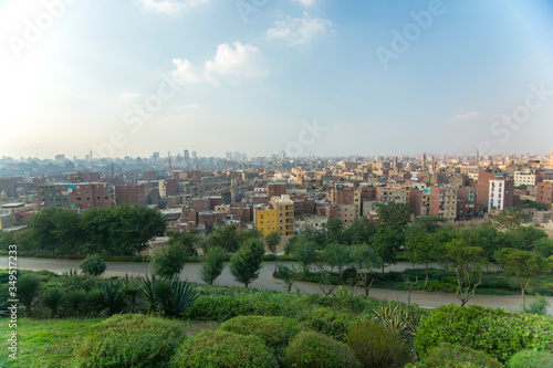 panoramic view of the city Cairo in egypt