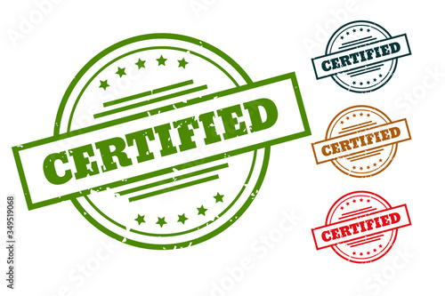 certified rubber stamp seals for approved products
