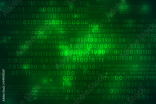 green binary code technology digital background design © starlineart