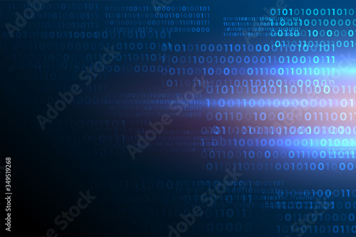 futuristic binary code numbers digital data background