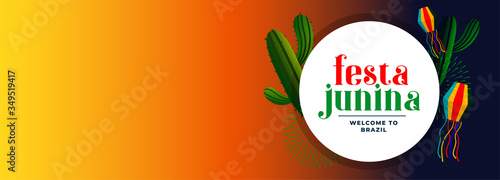festa junina brazil festival celebration banner design
