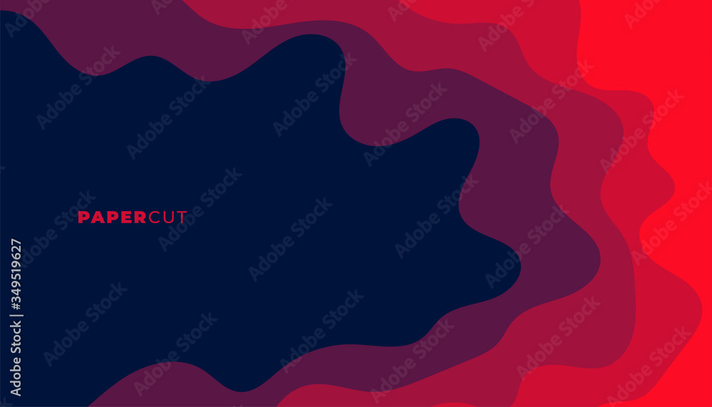 abstract red color papercut style background design abstract red color papercut style background design