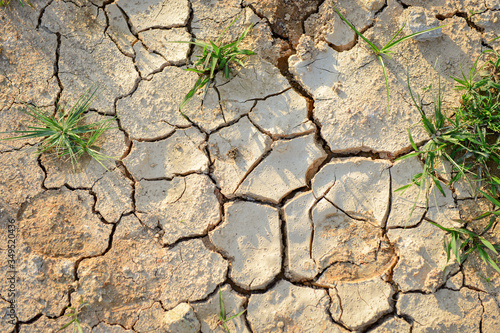 dry cracked soil
