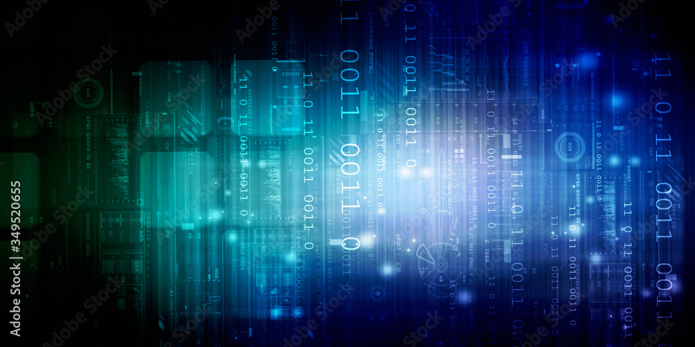 2d illustration abstract digital binary data on computer screen
2d illustration abstract digital binary data on computer screen
