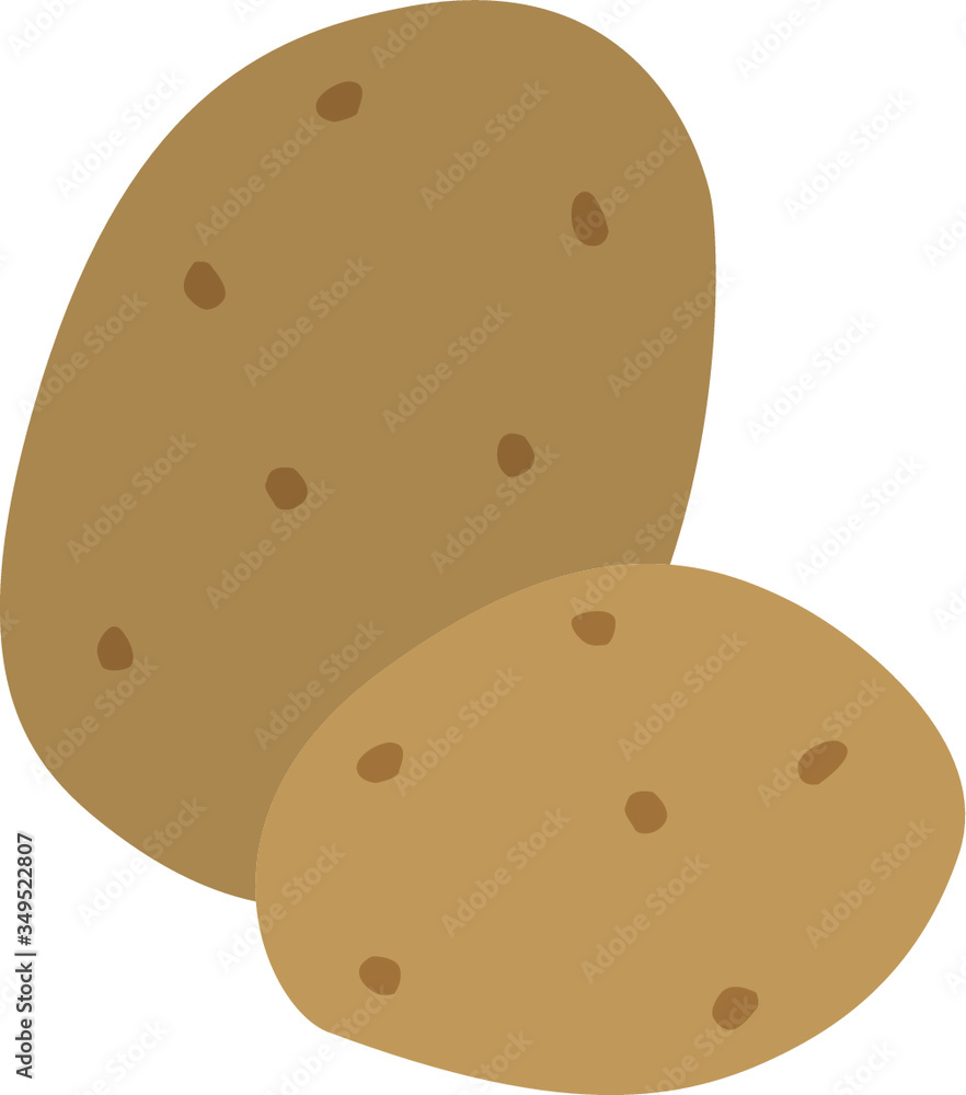 Potato vector icon, two potatoes icon design Potato vector icon, two potatoes icon design