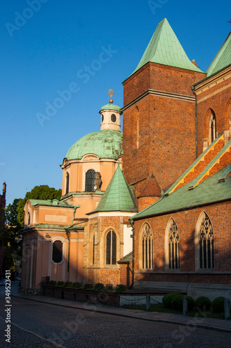 church, architecture, religion, cathedral, building, tower, old, sky, blue, landmark, abbey, history, stone, travel, medieval, monastery, ancient, castle, europe, historic, chapel, monument, town