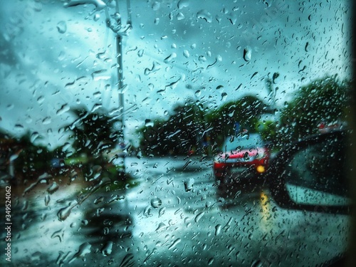 raindrop on glass © Patel