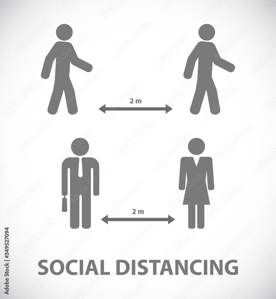 social distancing icon social distancing icon