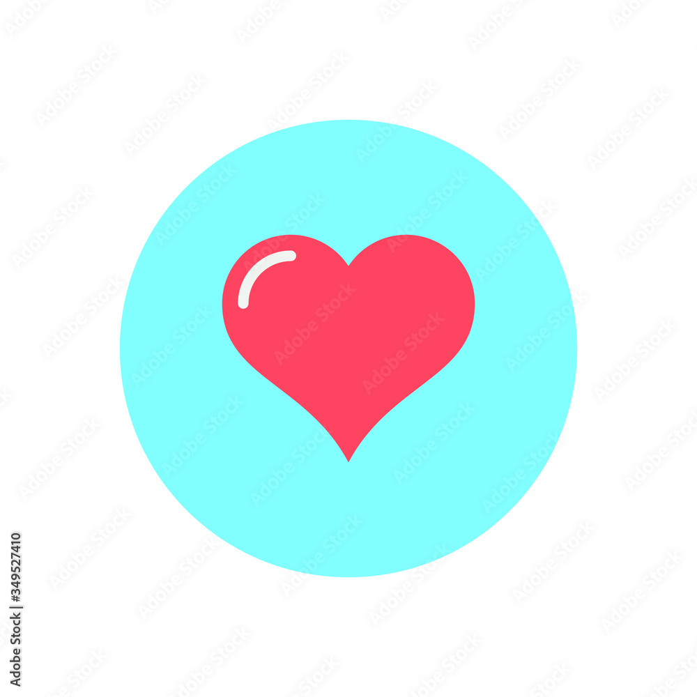 red heart with a heart