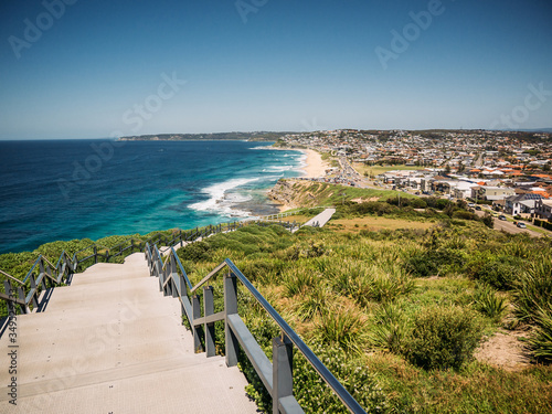 ANZAC Memorial Walk and Bar Beach in Newcastle NSW Australia. photo