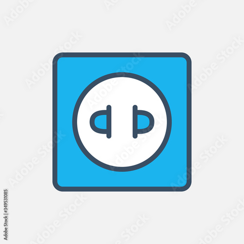 Electric plug icon