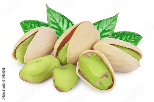 Wallpaper Mural pistachio isolated on white background with clipping path and full depth of field Torontodigital.ca