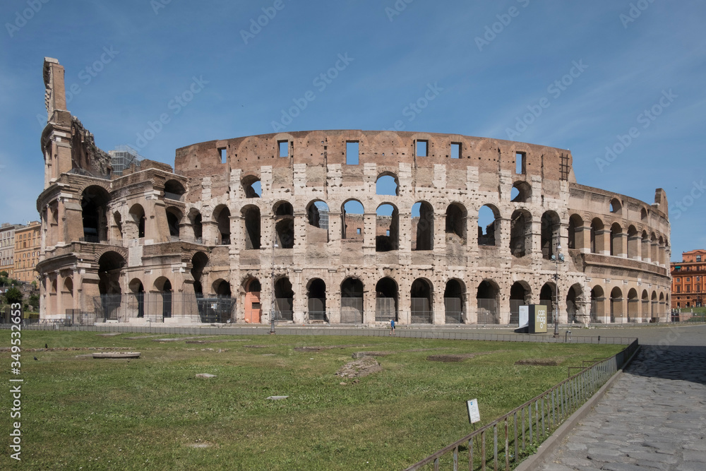 Coliseum in Rome without people