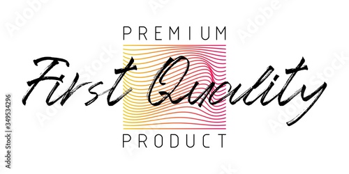 First Quality Premium Product New Arrival Tag Quality Production Badges, clothing tags, elegant line design photo