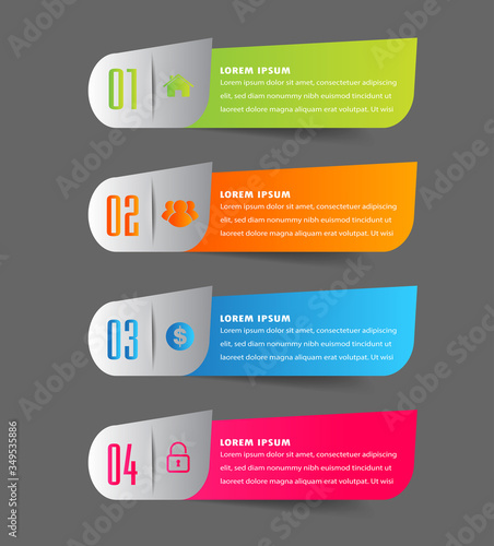 modern text box template, banner Infographics