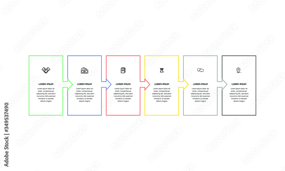 Vetor de Infographic. Vector Infographic design template with icons and ...