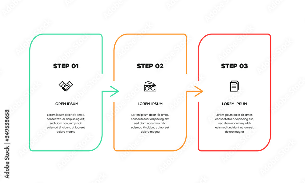 Vetor de Infographic. Vector Infographic design template with icons and ...