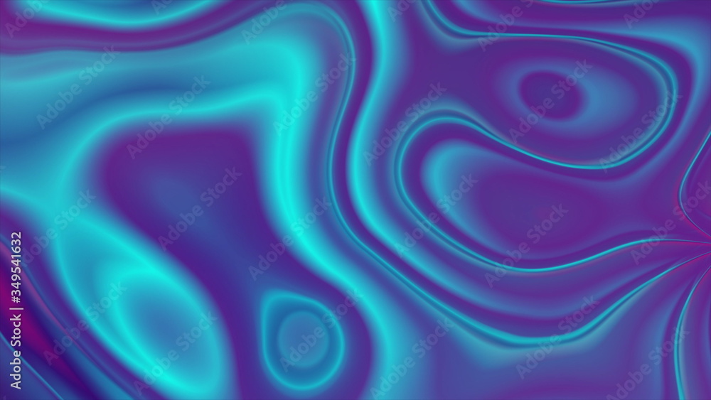 Obraz premium Abstract blue and purple refracted liquid waves background