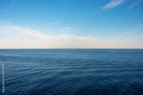 Baltic sea skyline under blue sky © AngDiz